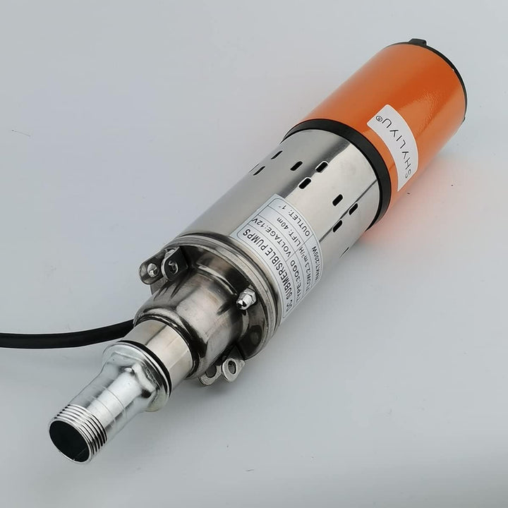 SHYLIYU Tiefbrunnen-Tauchpumpe 12V 200W Solar-Tauchwasserpumpe 2300L / H Brunnenpumpe für Industrieh