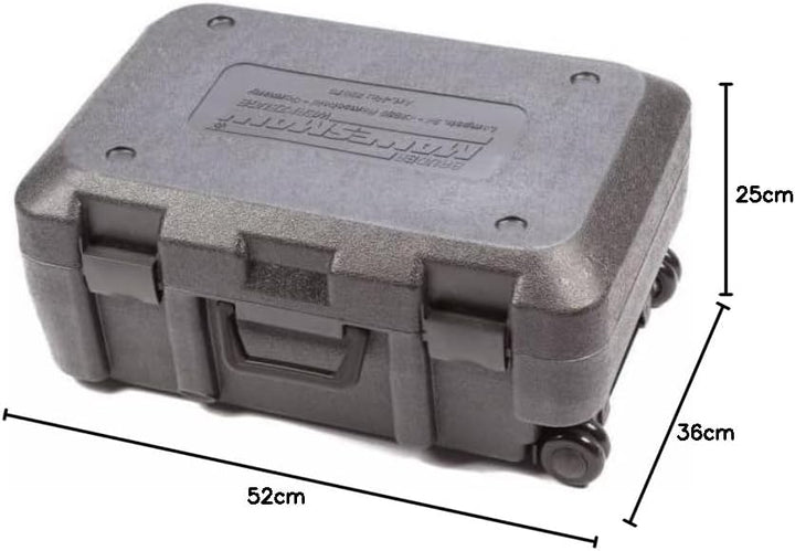 Brüder Mannesmann M29070 Fahrbarer Werkzeugkoffer, 122-teilig, Schwarz