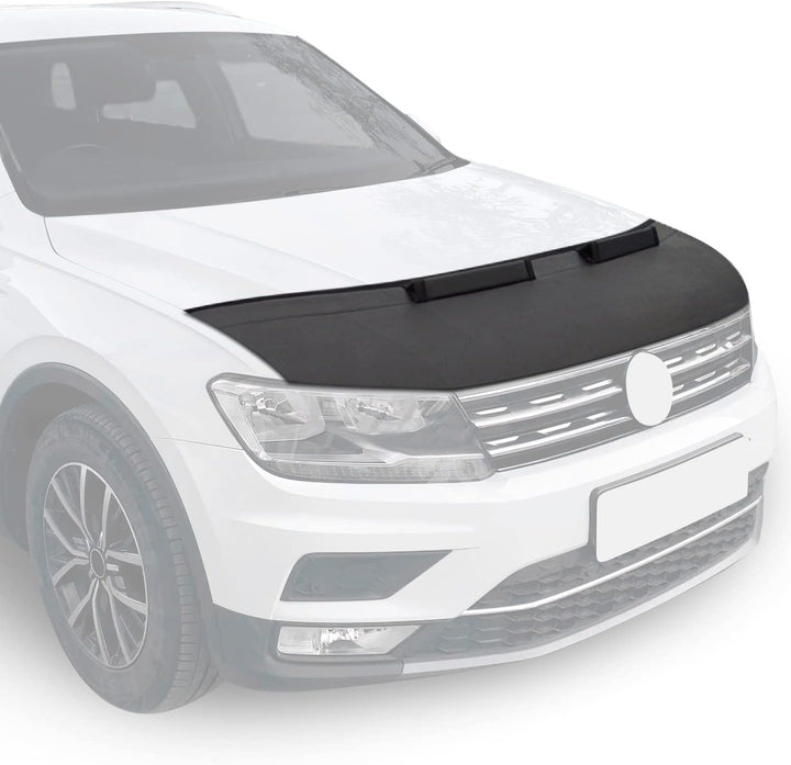 Haubenbra Bonnet Bra Steinschlagschutzmaske kompatibel mit Hyundai Santa Fe III 2013-2018 1x Halb Mo