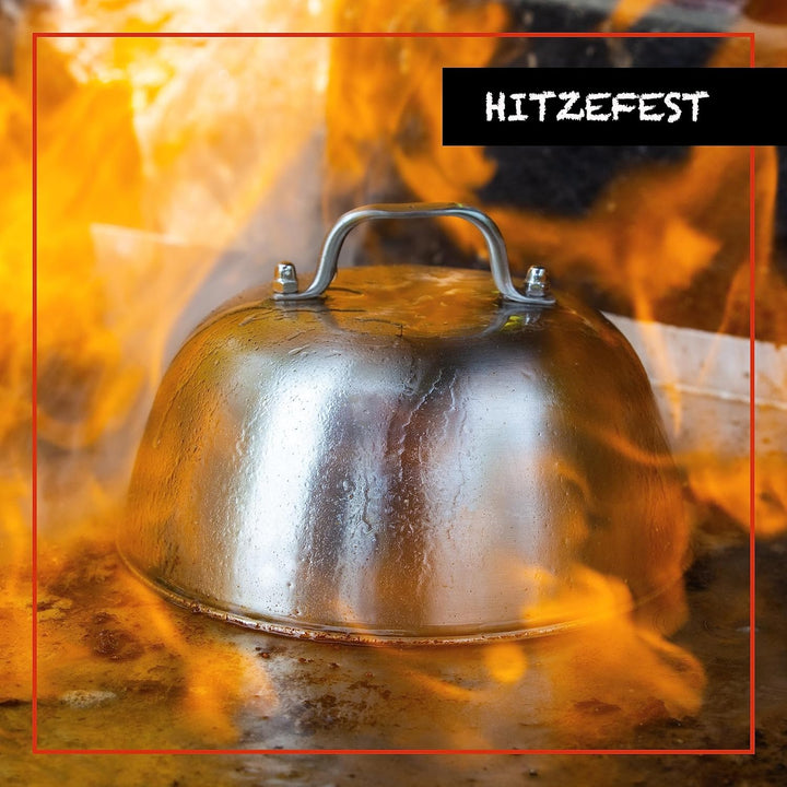 DREIBERG® Burgerglocke 2er Set – Edelstahl Schmelzglocke für Cheeseburger. Schmelz- und Abdeckhaube