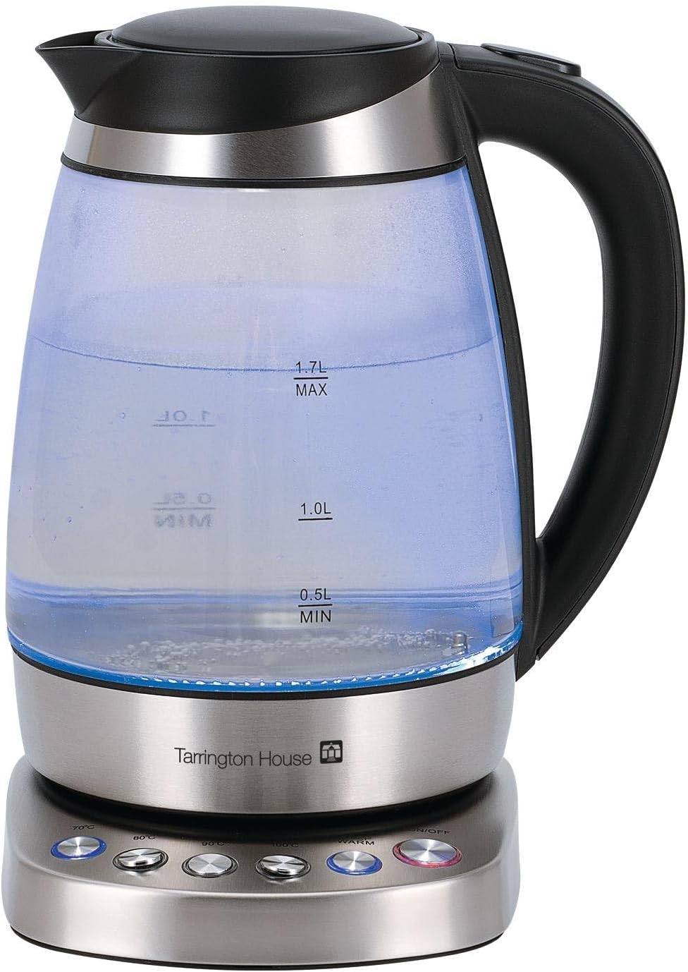 Tarrington House Wasserkocher, kabellos, Antikalkfilter, 1.7 L, 1850-2200 W