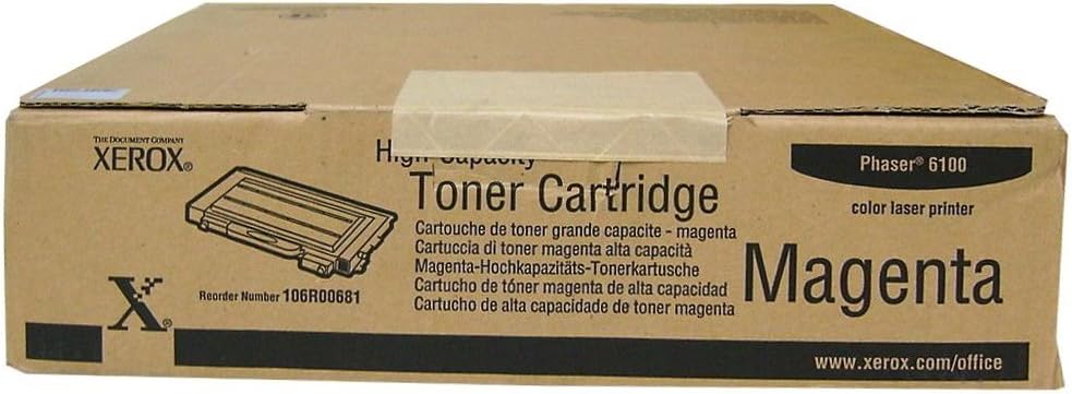 Xerox 106R00681 Phaser 6100 Tonerkartusche hohe Kapazität 5.000 Seiten 1er-Pack, magenta