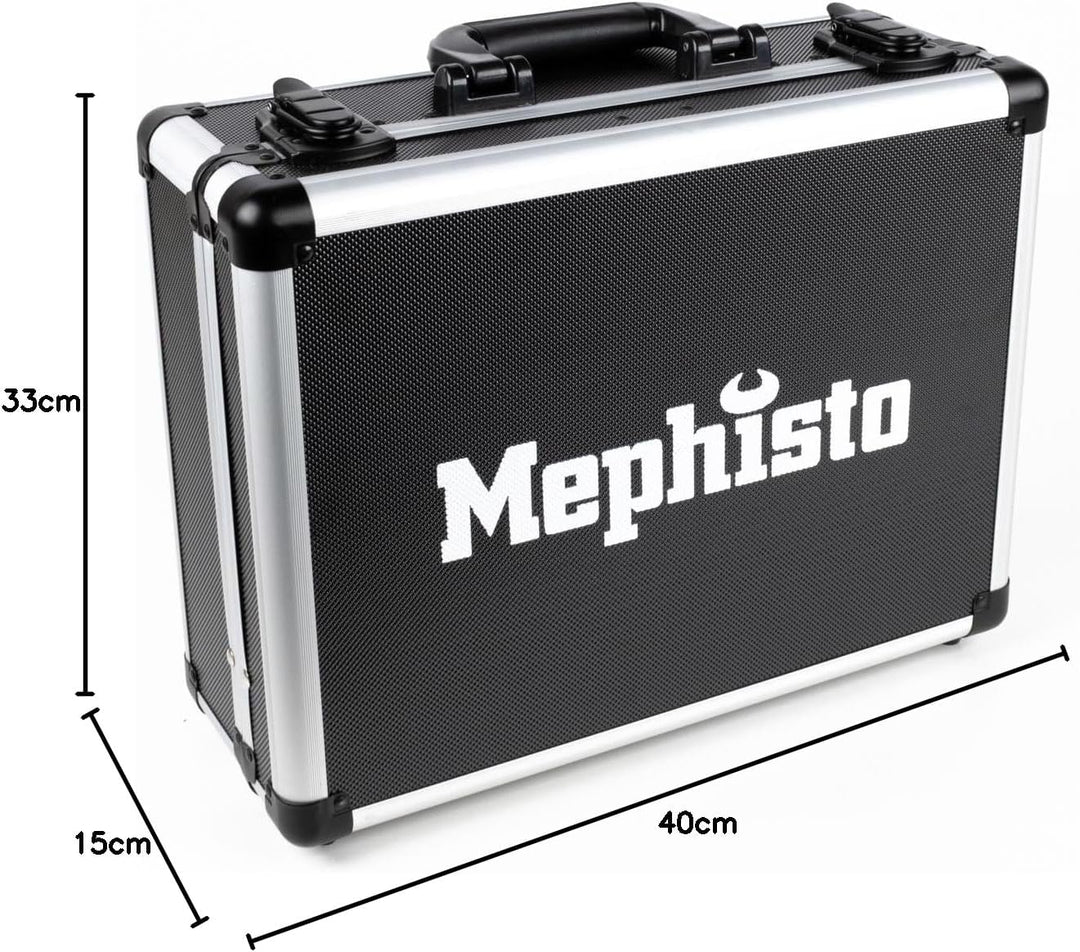 Mephisto Werkzeugkoffer - Werkzeugkoffer - Premium XL Werkzeugset mit Chrom- Vanadium Werkzeug bestü