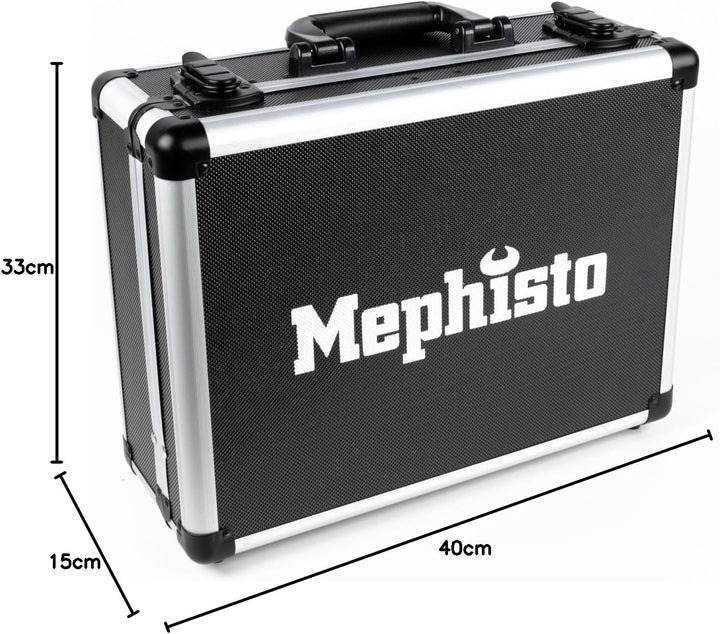 Mephisto Werkzeugkoffer - Werkzeugkoffer - Premium XL Werkzeugset mit Chrom- Vanadium Werkzeug bestü
