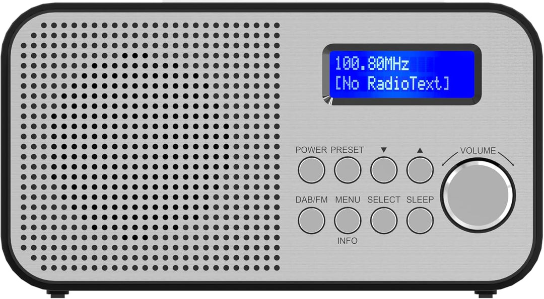 NEWTRO TRAGBARES DAB-Radio MIT INTEGRIERTEM AKKU (DAB/FM-Radio, Lautsprecher, KOPFHÖRERANSCHLUSS, TA
