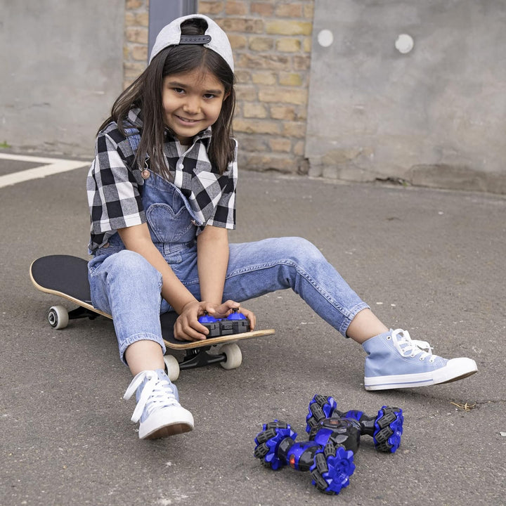 Dickie Toys - RC Twist Transformer - ferngesteuertes 2-in-1-Auto für Coole Stunts (bis 10 km/h), Spi