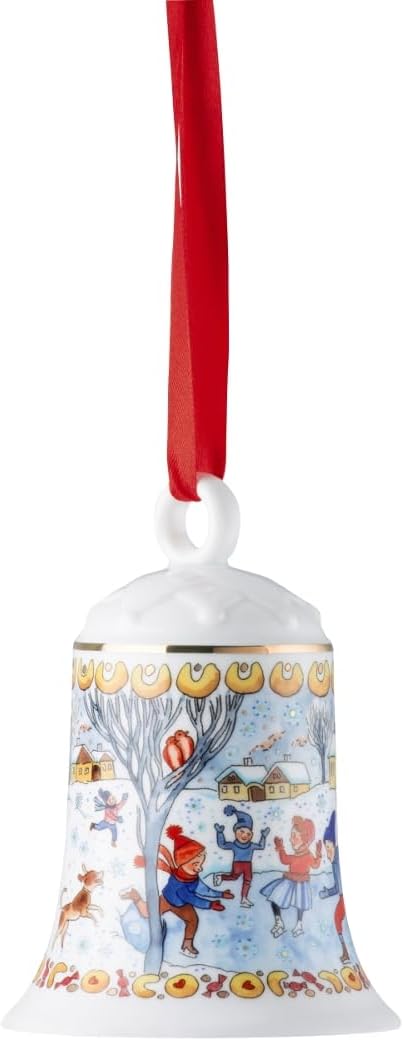 Winterfreuden Porzellanglocke 12 cm limitiert