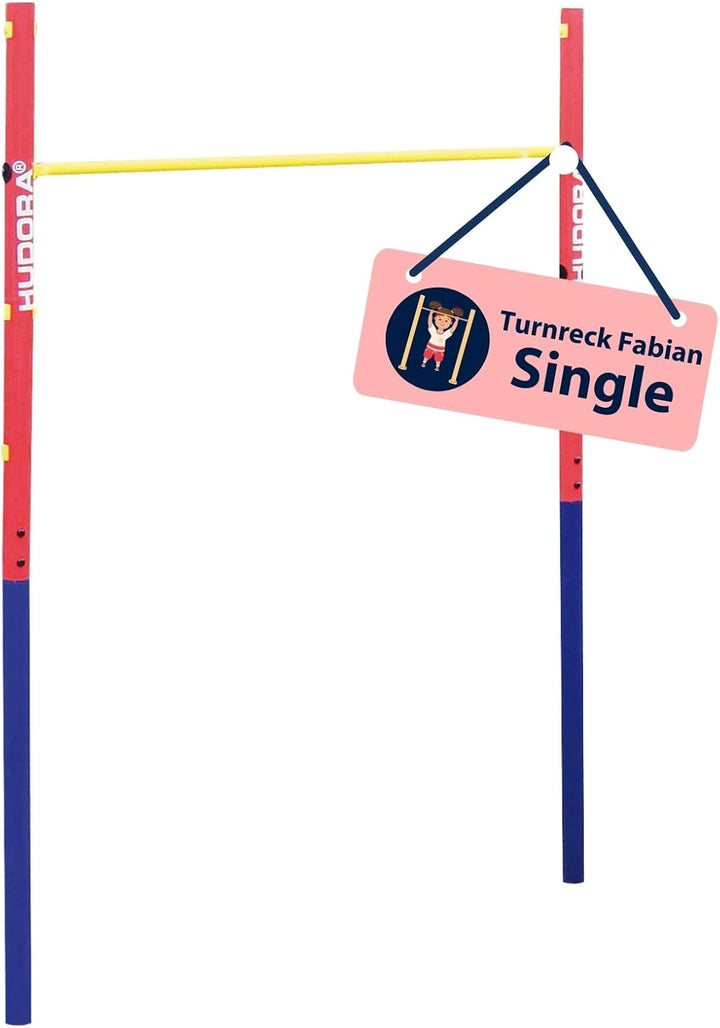 HUDORA Turnreck Fabian Standard/Pro - einfache/doppelte Turnstange für Kinder & Erwachsene - 4-fach