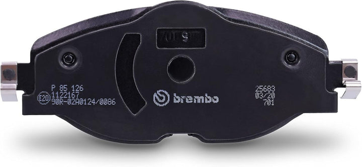 Brembo P85126 Vordere Bremsbeläge, Anzahl 4 Single, Single