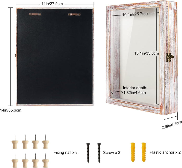 TJ.MOREE Blumen Grosse Schattenbox Vitrine Rahmen mit Glasfenstertür Bilderrahmen Hochzeitsstrauss E