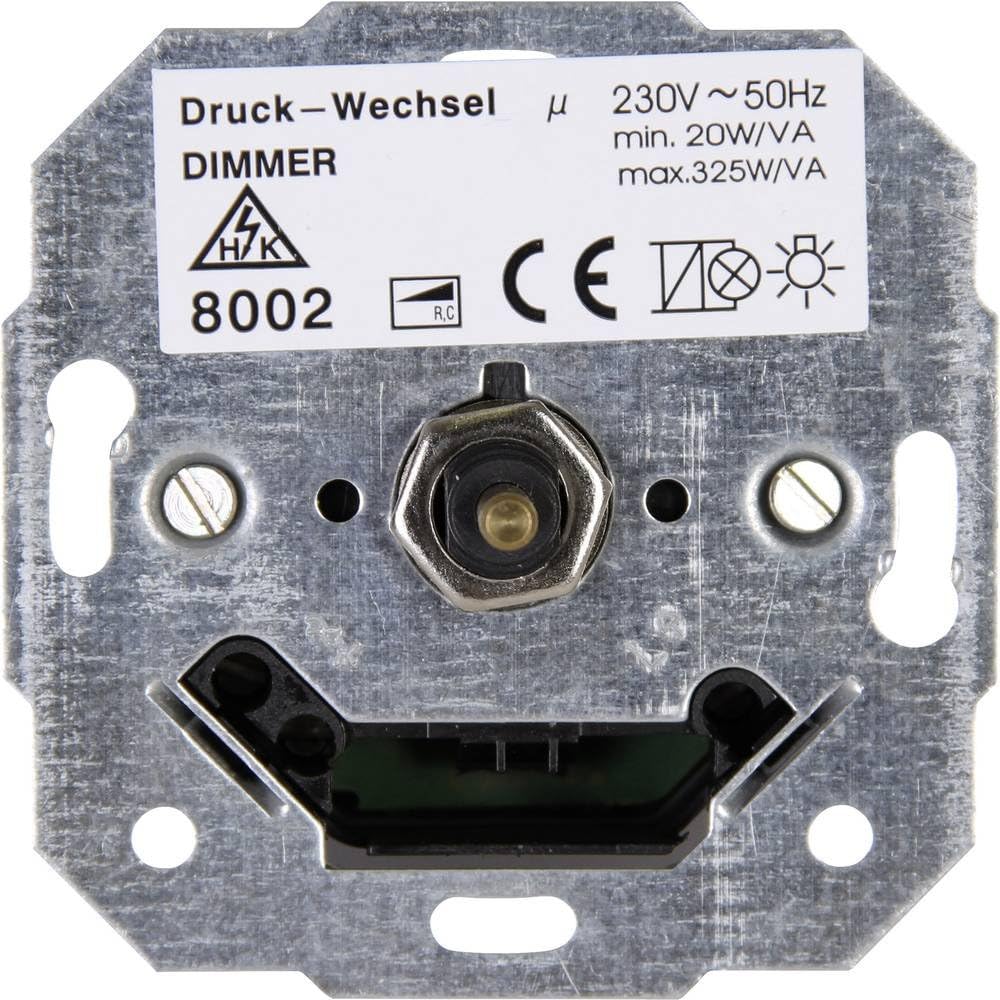 Kopp 800200189 Dimmer-Sockel Phasenabschnitt (Druck-Wechsel) Unterputz Dw Phasenabschnitt Single, Dw