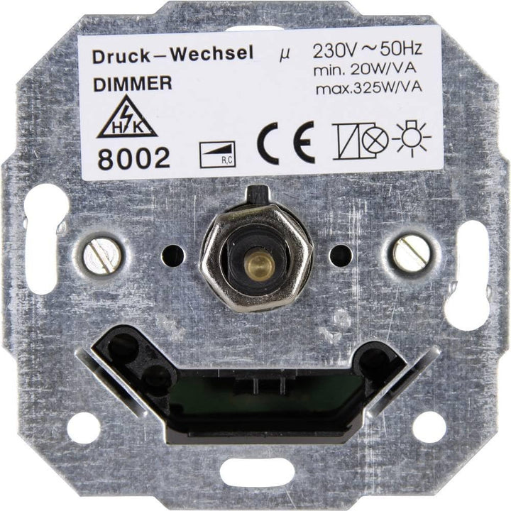 Kopp 800200189 Dimmer-Sockel Phasenabschnitt (Druck-Wechsel) Unterputz Dw Phasenabschnitt Single, Dw