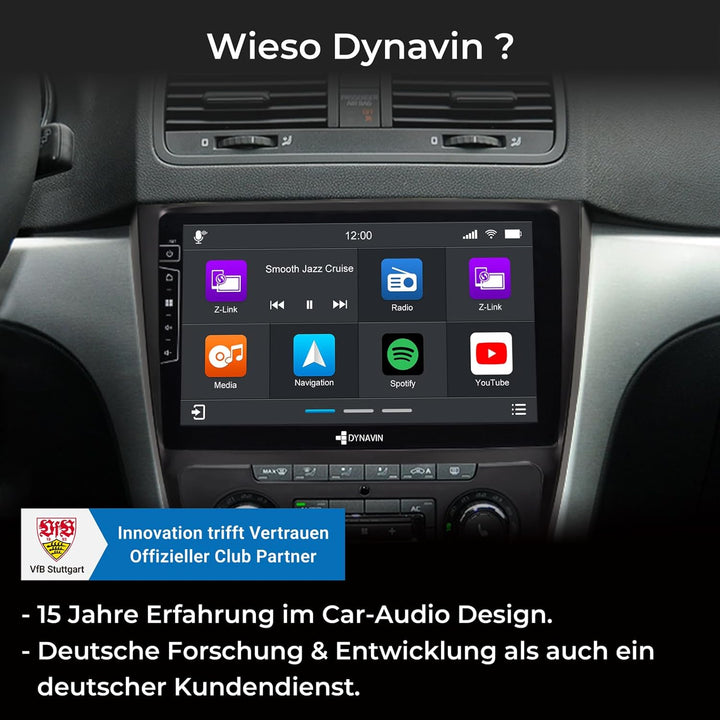 DYNAVIN Android Autoradio Navi für Skoda Yeti 2009-2017, mit 4 * 100W DSP Verstärker | DAB+ Radio; K