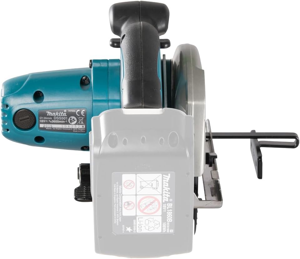 Makita Akku-Handkreissäge 51 mm 18 V, im MAKPAC ohne Akku plus Ladegerät, DSS501ZJ