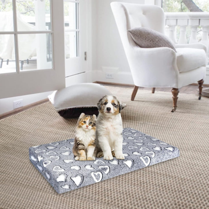 VANKEAN Hundebett Kleine Hunde Reversible kühl und warm, Hundematte Waschbar für Kiste mit Wasserdic