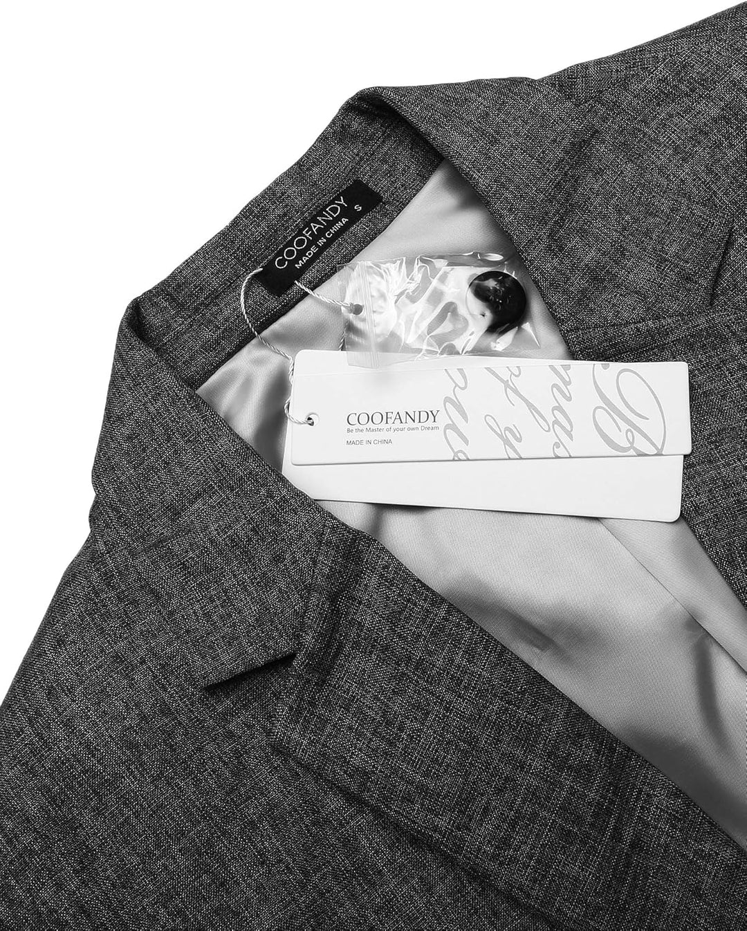 COOFANDY Herren Freizeit Sakko Sportlich Regular Fit Blazer Business Anzugjacke EIN Knopf XL A-schwa