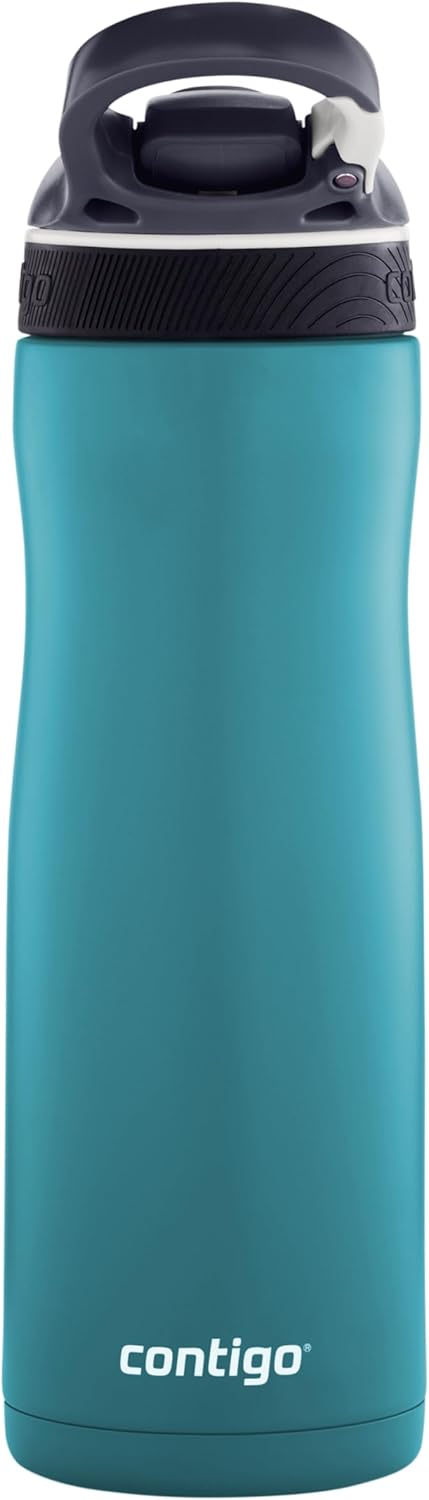 Contigo Trinkflasche Ashland Chill Scuba mit Strohhalm grosse BPA-freie Kunststoff Wasserflasche, au
