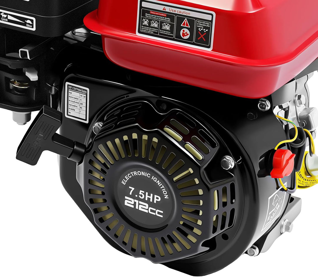 BJTDLLX 7.5 PS 210cc Benzinmotor Kartmotor Standmotor Antriebsmotor 4 Takt 3600 U/min Ersatzmotor 20