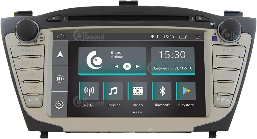 Costum fit Autoradio für Hyundai IX35 Android GPS Bluetooth WiFi Dab USB Full HD Touchscreen Display