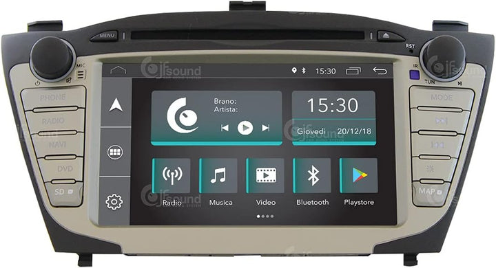 Costum fit Autoradio für Hyundai IX35 Android GPS Bluetooth WiFi Dab USB Full HD Touchscreen Display