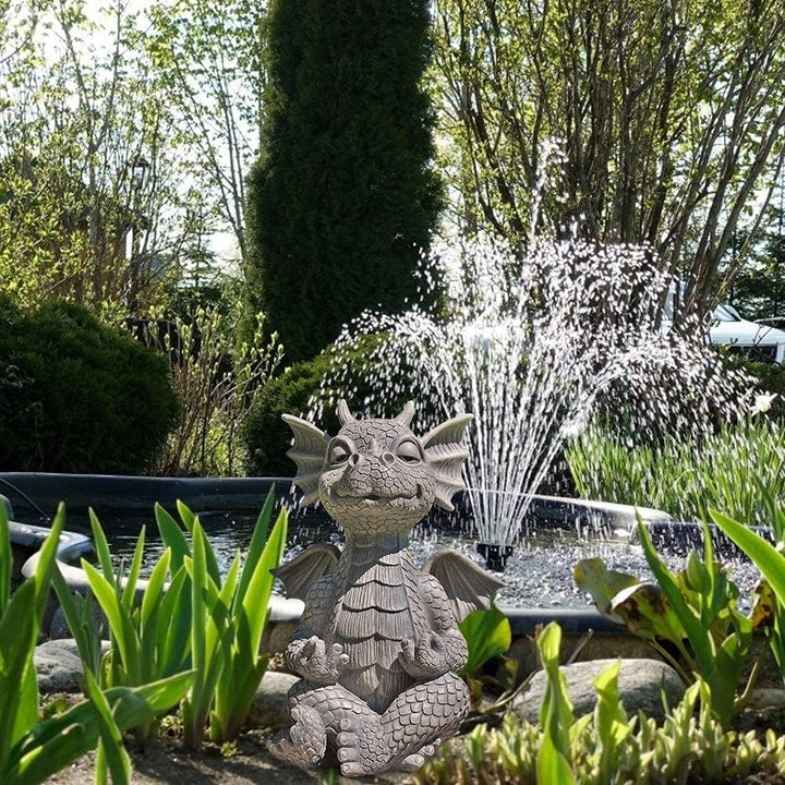 Tianbi Drachen Statue Wohnkultur Harz Zen Yoga Drachen Garten Dekoration Drachen Buddha Kunst Skulpt