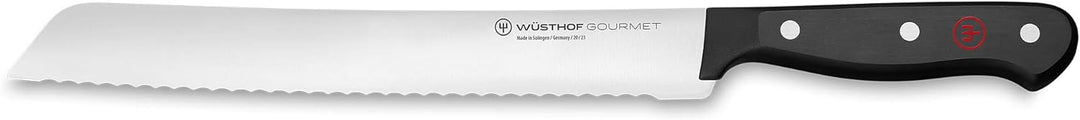 WÜSTHOF Gourmet Brotmesser 23 cm, Schwarz Schwarz 23 cm Brotmesser, Schwarz 23 cm Brotmesser