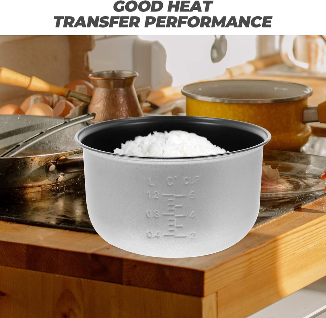 Yardwe Schnellkochtopf Innentopf 1 Satz Reiskocher-Innenkochtopf Für Täglichen Gebrauch Reiskocher-E