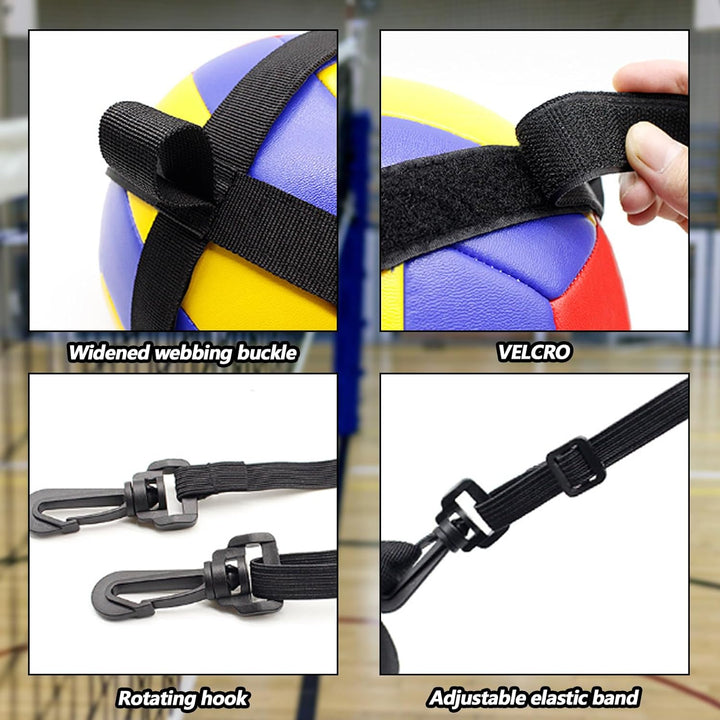 Aisny Volleyball Trainingsgeräte Set, Volleyball Zubehör Resistance Band Widerstandsgürtel Verstellb