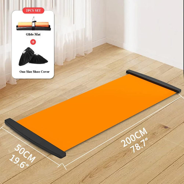 Gleitbrett mit Schuhüberzug, Trainingsmatte für Bein-Topf-Training, Fitness, Gleitbrett für Fitness-