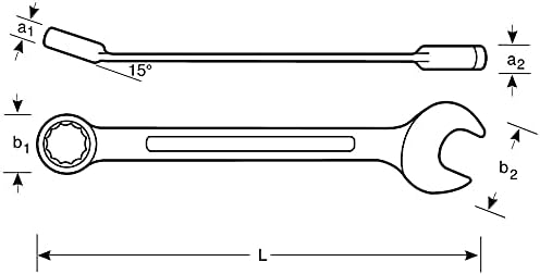 Bahco 1RM-27 Knarren-Ring-Maulschluessel 27mm