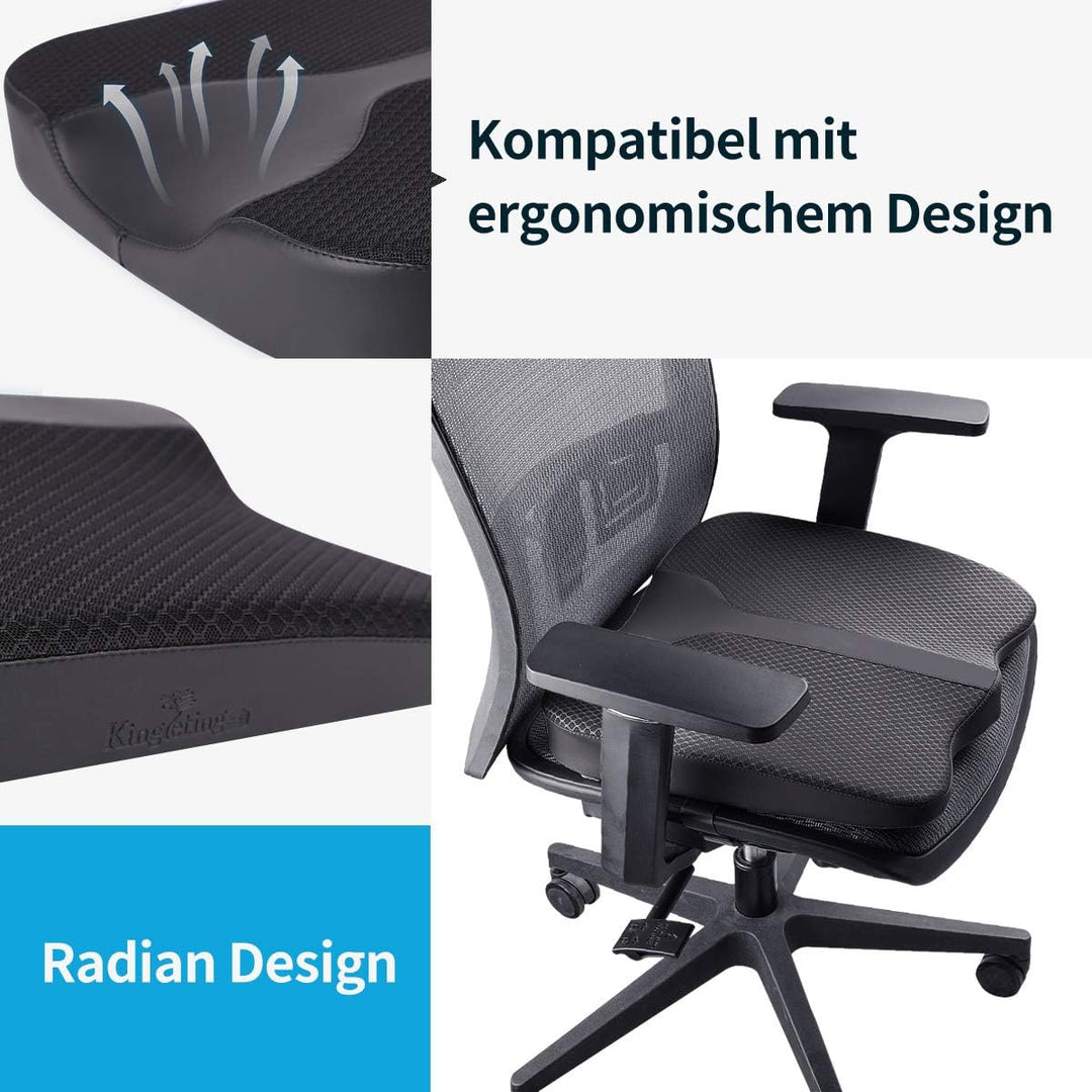 Livtribe Autositzkissen, Gedächtnis Schaum Sitzkissen Polster, bequemes und atmungsaktives Kissen fü