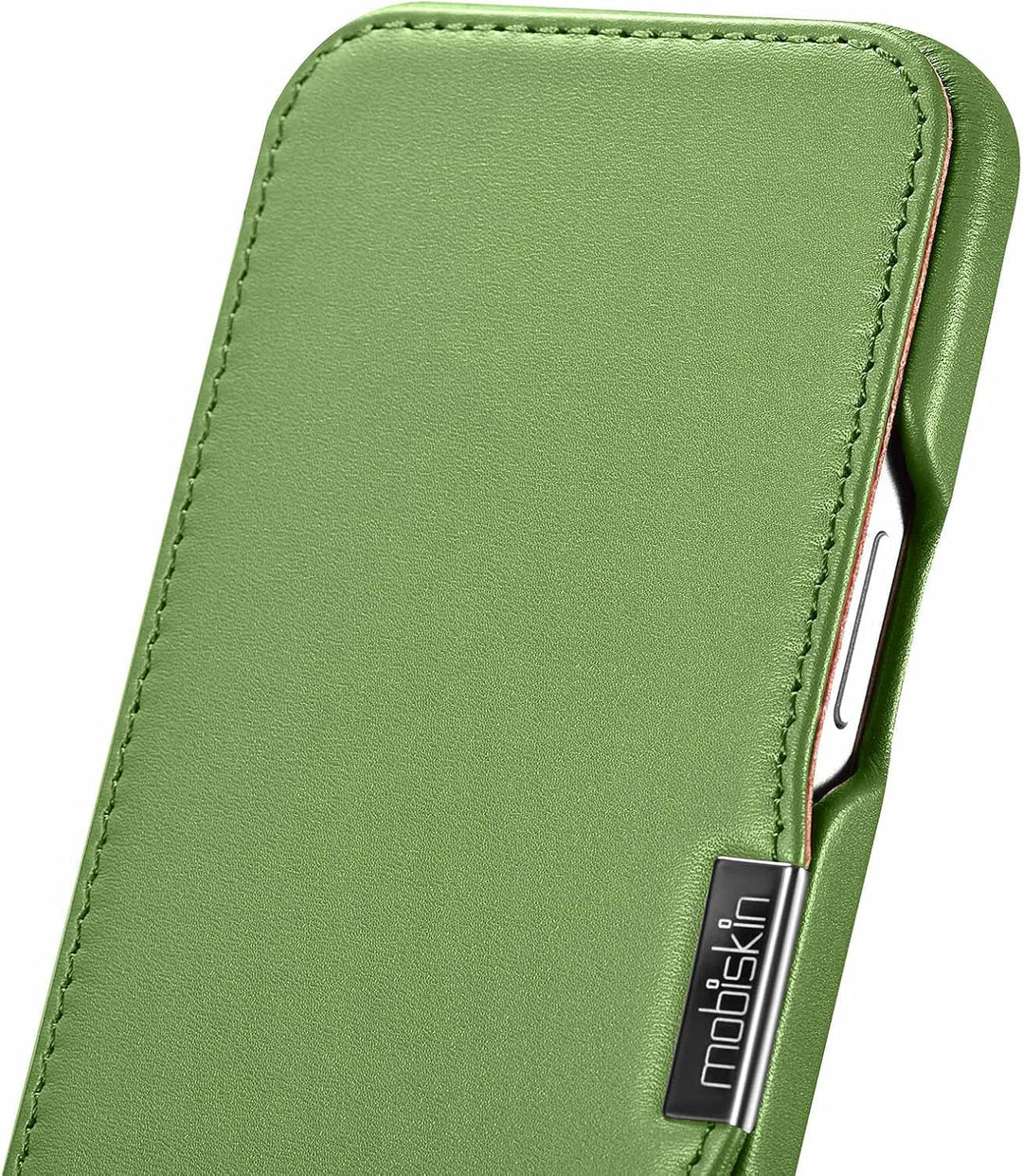 Mobiskin Hülle kompatibel mit Apple iPhone 13 (6,1 Zoll), Handyhülle mit echtem Leder, Case, Schutzh