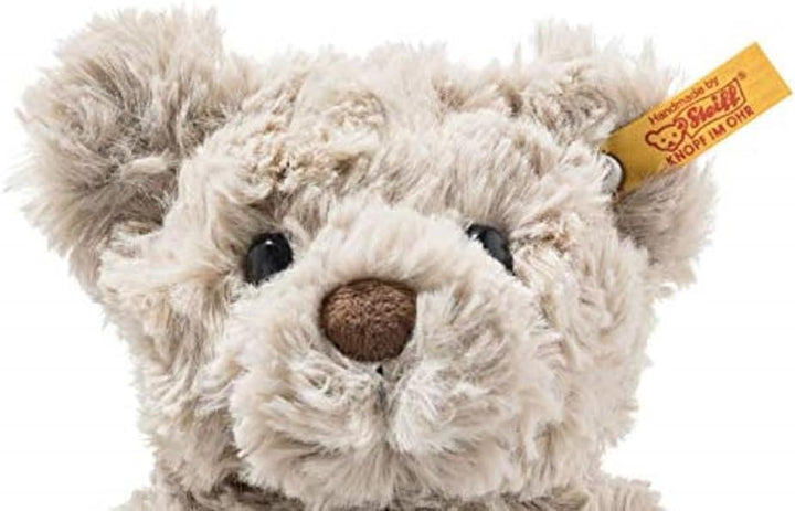 Steiff Soft Cuddly Friends Honey Teddybär hellgrau 18 cm, Teddy aus flauschigem Plüsch, Grau 18 cm S