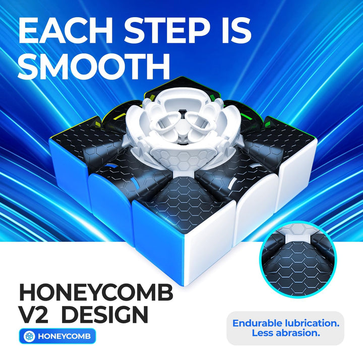 GAN 356RS Zauberwürfel Klassisch 3x3, Speed Cube Original mit IPG & GES+, Magic Cube Stickerlos, GAN