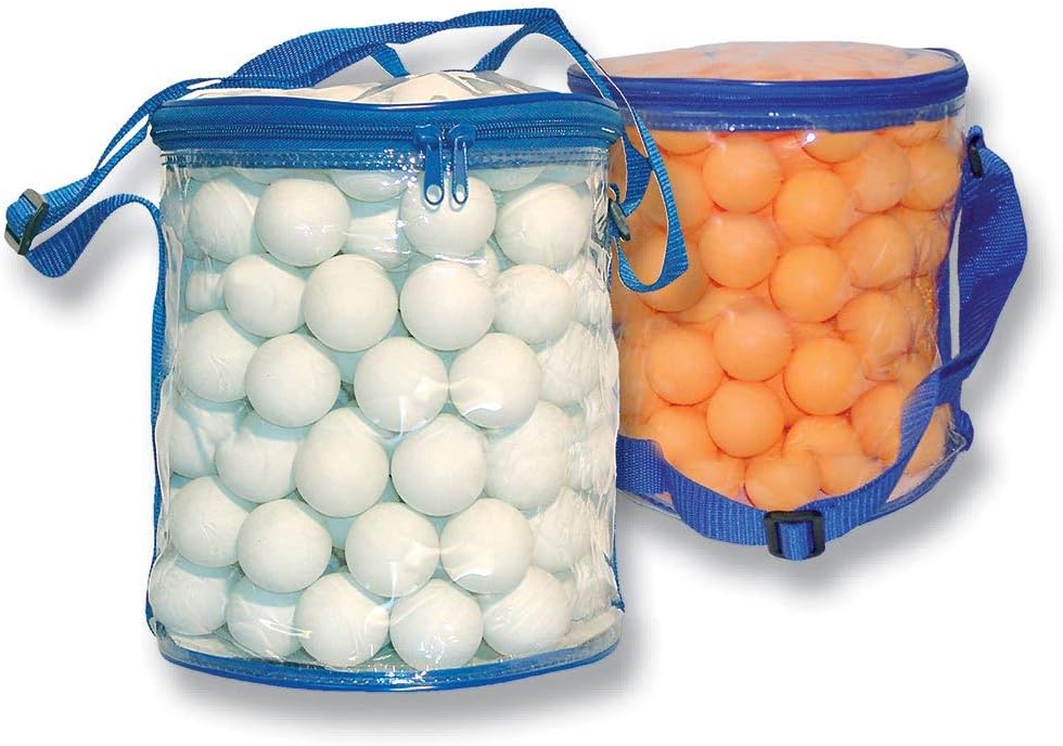 sunflex Sport PVC Tischtennis-Ball-Tasche gefüllt mit 144 Tischtennis-Bällen