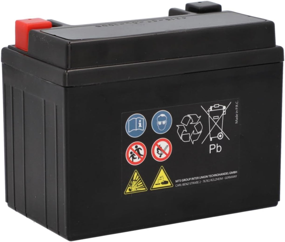 CARTEC Motorradbatterie YB4L-B, 4Ah 56A, Gel Technologie Motorrad-Starter-Batterie, Erstausrüsterqua