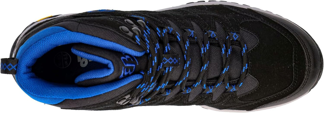 Brütting Herren Mount Shasta High Traillaufschuh 47 EU Schwarz Blau, 47 EU Schwarz Blau