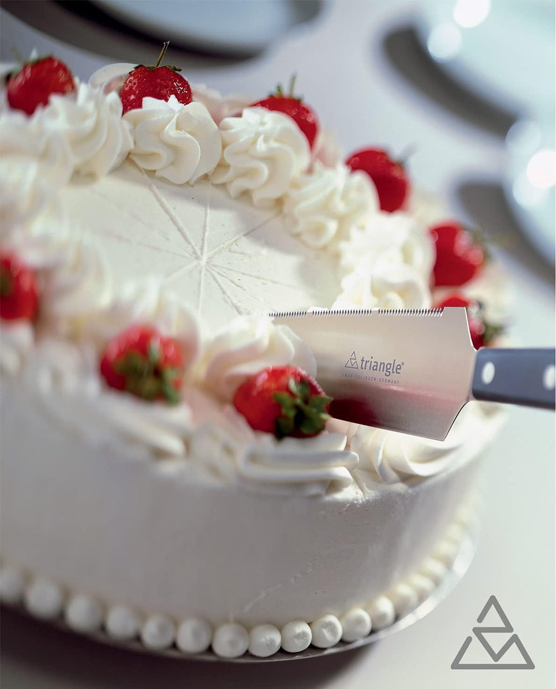 triangle 30 550 18 00 Tortenmesser Classic, 18 cm, gezahnt Made in Solingen/Germany professionelle Q