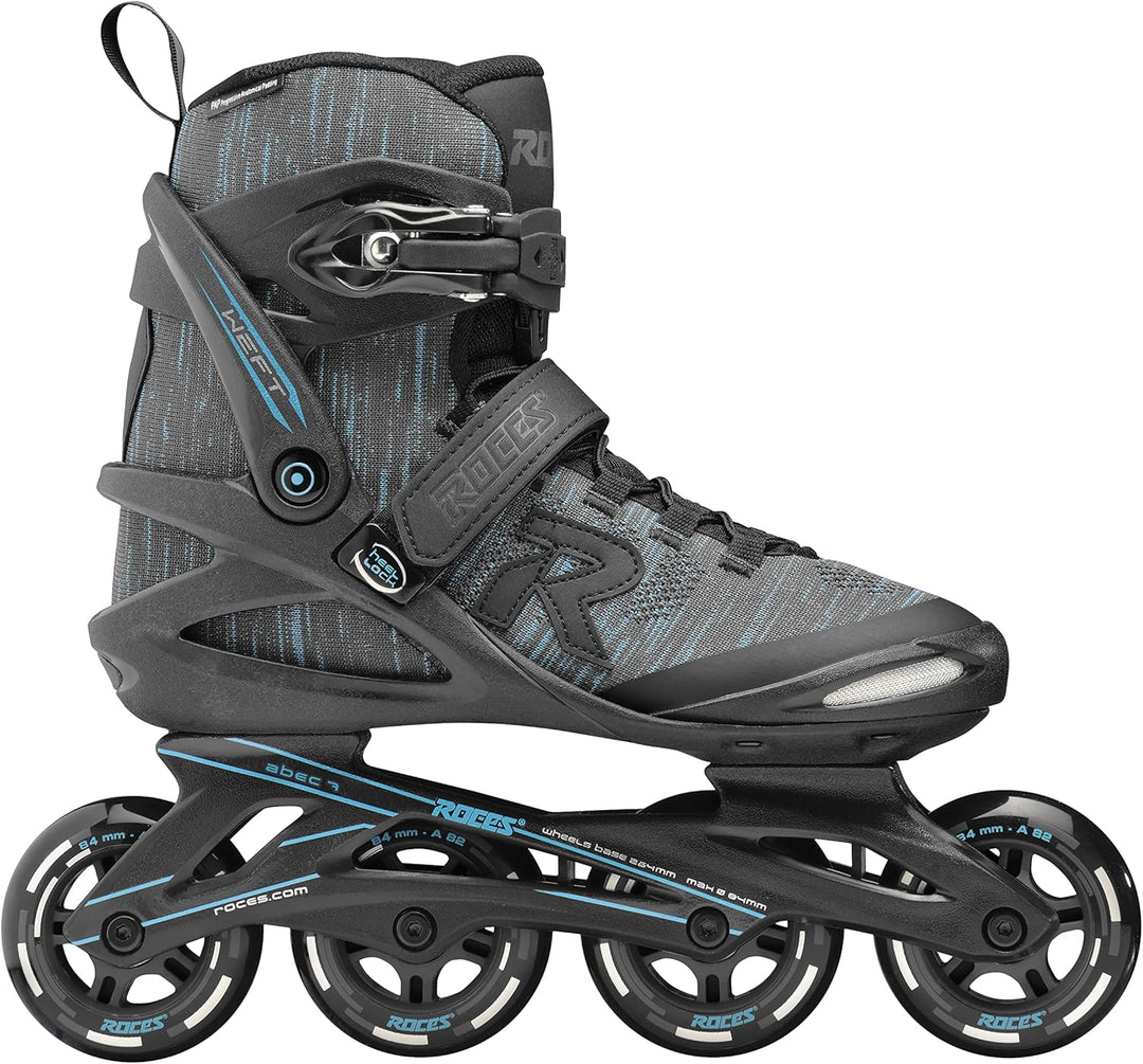 Roces Unisex – Erwachsene Weft Thread Inline Skate 45 black-blue, 45 black-blue