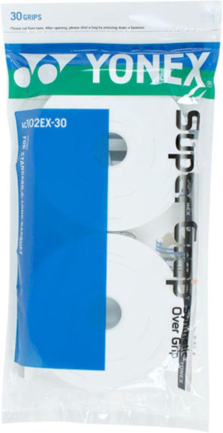 YONEX Super GRAP Schlägergriffe, 30 Stück Weiss, Weiss