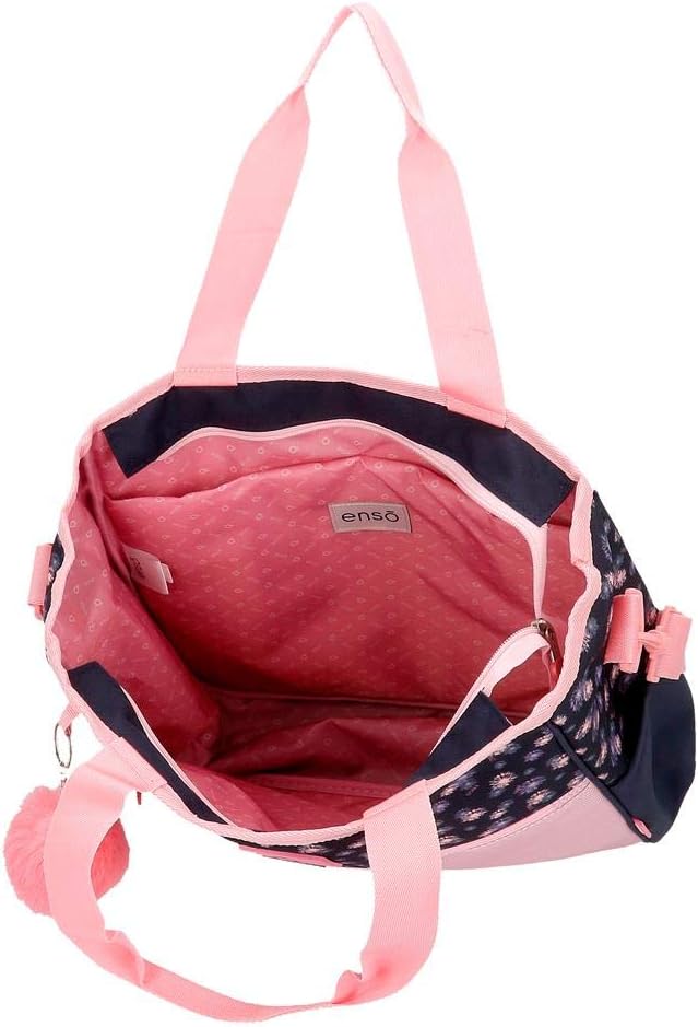 Enso Daisy Handtasche zum Einkaufen Mehrfarbig 31,5x36x5,5 cms Polyester für 13,3"-Laptop Käufer, Kä