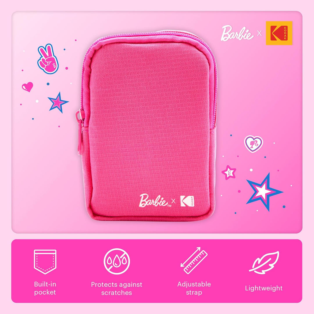 Kodak x Barbie Printomatic Sofortbildkamera – Geschenk-Bundle: Iconic Style + Barbie Kameratasche, F