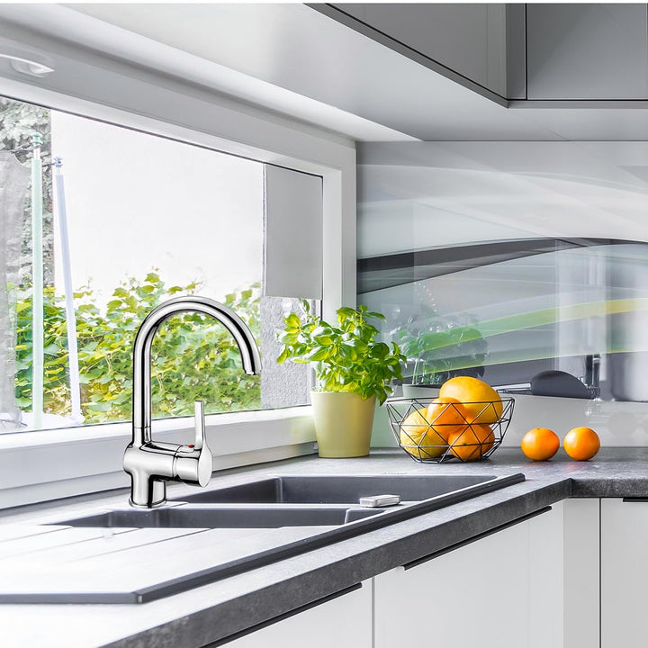 Cornat Spültisch-Einhebelarmatur "Skagen" - Robuster Druckgusskörper - verchromt - Hoher & schwenkba