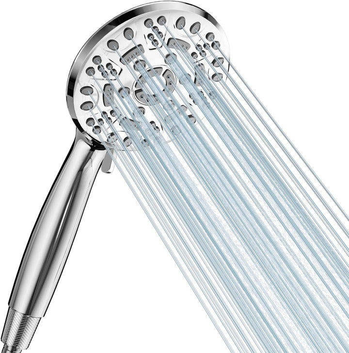 Cobbe Duschkopf Druckerhöhend mit 8 Strahlarten, Hochdruck Duschbrause, Handbrause Wassersparend Gro