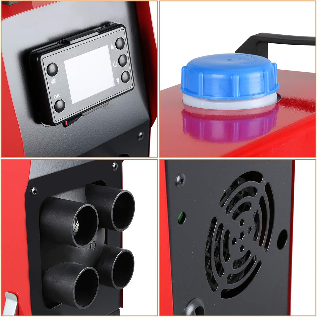 Randaco Standheizung Diesel, All in One 5KW 12V Diesel Lufterhitzer, Luft Dieselheizung mit LCD Moni