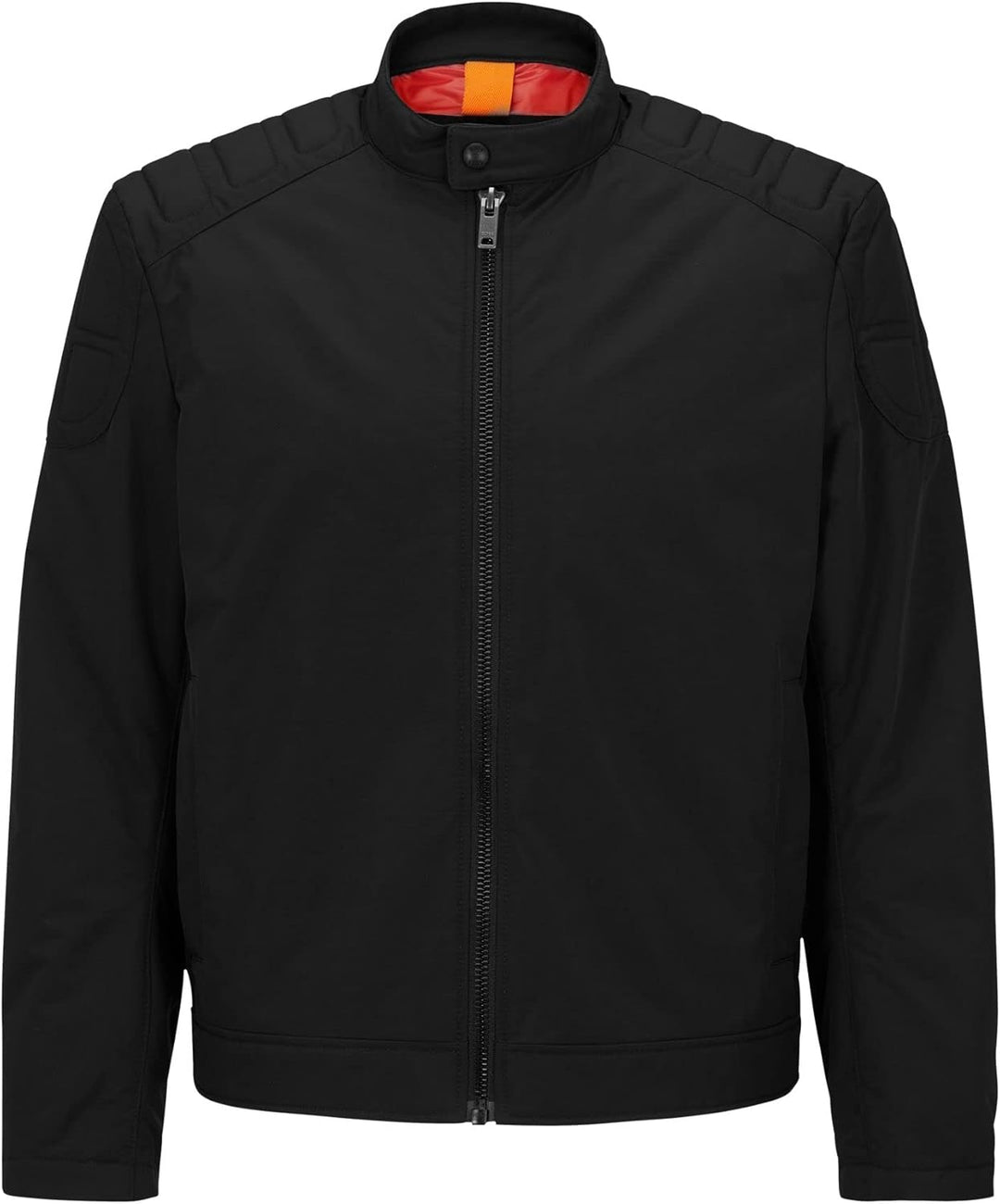 BOSS Herren Ocasey Slim-Fit Bikerjacke aus wasserabweisendem Canvas 54 Black1, 54 Black1