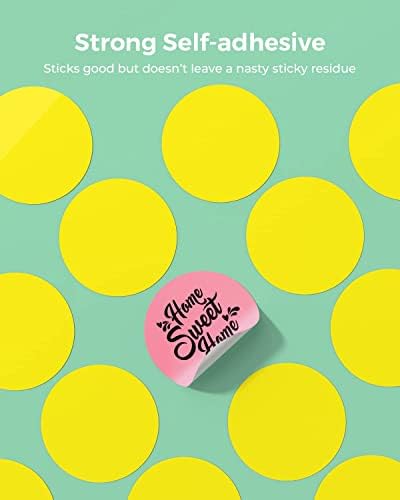 MUNBYN 2" Runde Etiketten Selbstklebend Rolle-Versandetiketten 750 Etiketten Kreis Thermodirekt Etik