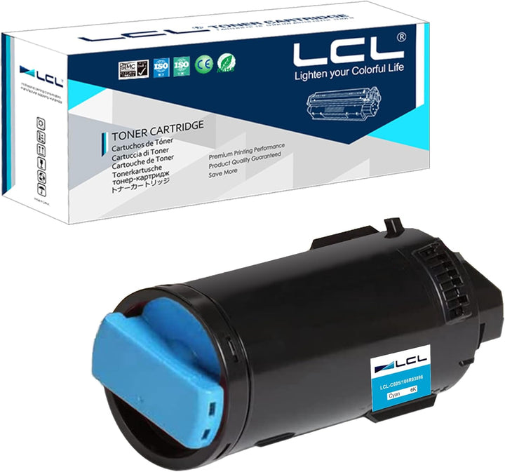 LCL Kompatibel Tonerkartusche VersaLink C605 C600 C600N C600DN 106R03896 (1Cyan) Ersatz für Xerox Ve