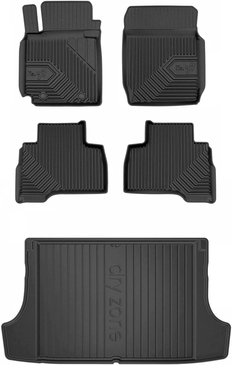 Satz Fussmatten und Gummimatte für Suzuki Grand Vitara II 2006-2014