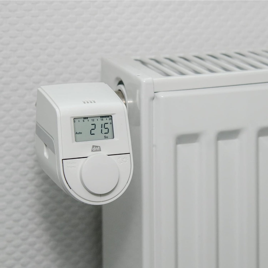 DNT 5er-Set Heizkörperthermostat ThermoTune, Stand-Alone, ca. 4 Jahre Batterielaufzeit, 5er-Set